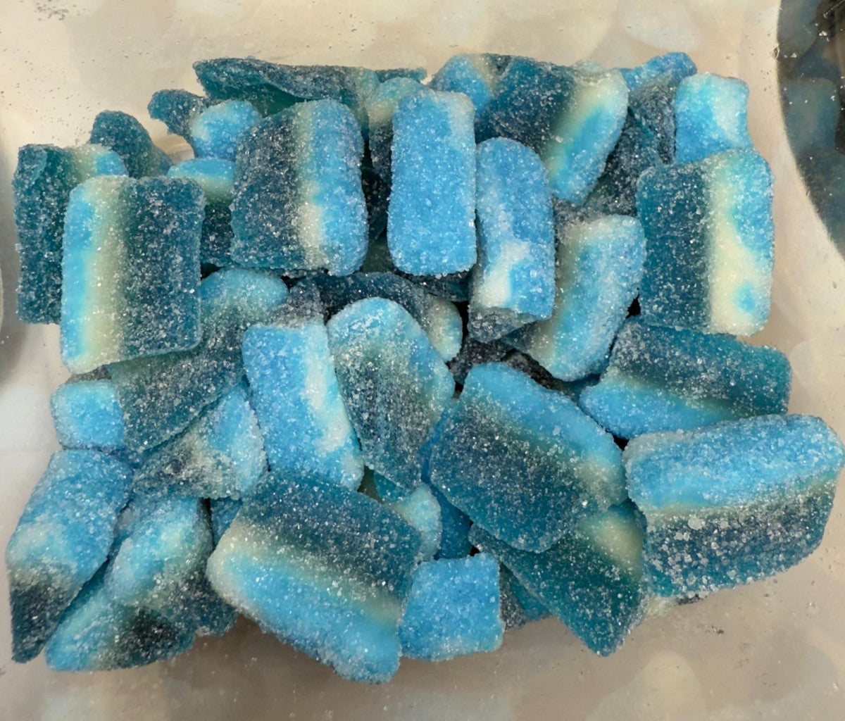 Blue Rasberry slices