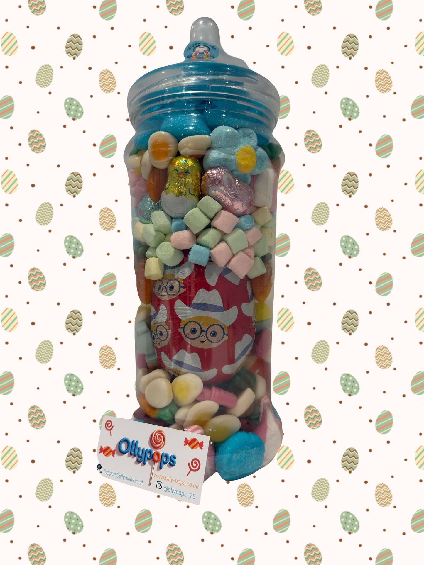 Large Easter sweet jar